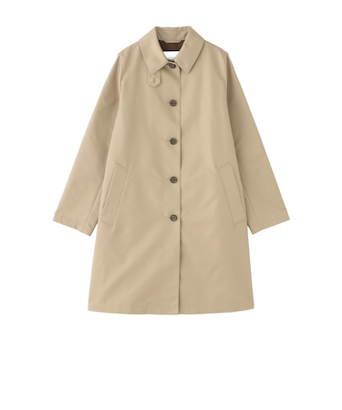 【WEB&一部店舗限定】インバーテッドステンカラーコート ダブルクロス製