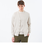 ニットカーディガン 畔調ファインニット