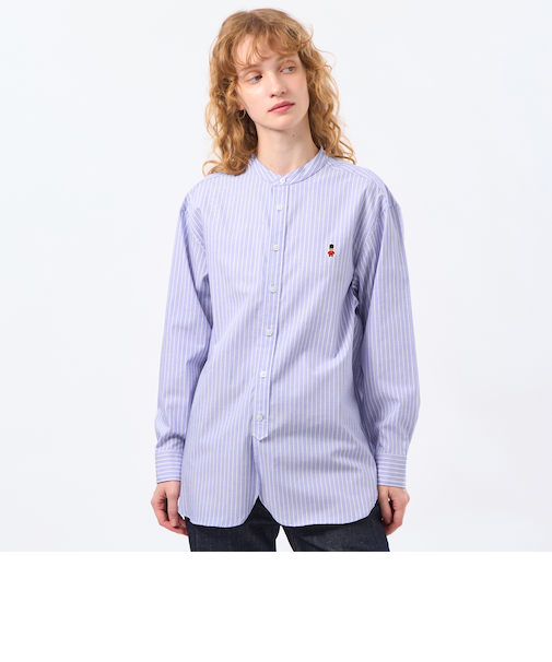 バッキンガムベア バンドカラーシャツ