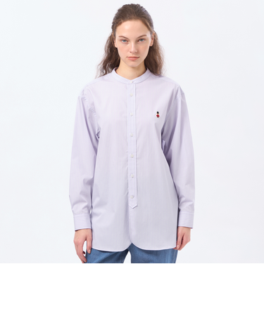 バッキンガムベア バンドカラーシャツ