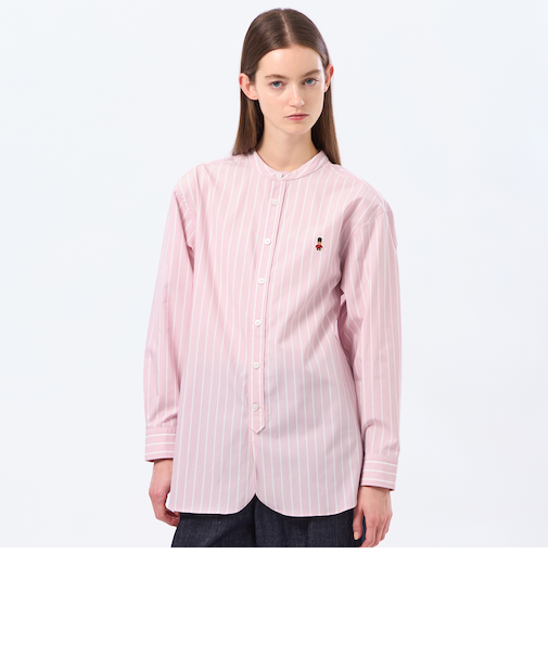 バッキンガムベア バンドカラーシャツ