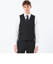 【2026春夏モデル】トロッター ウェストコート#000（ナンバーゼロ）バーズアイストレッチ　リサイクル