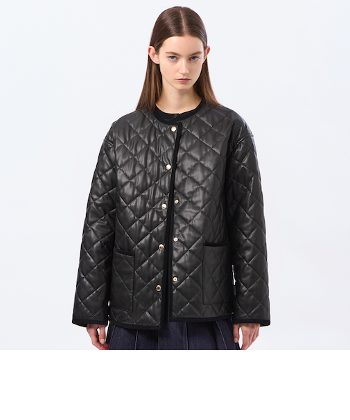 【WEB&一部店舗限定】【ROYTON MIDDL WIDE】Faux Leather