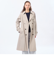 【WELBURY TRENCH(ウェルベリートレンチ)】ライトギャバジン