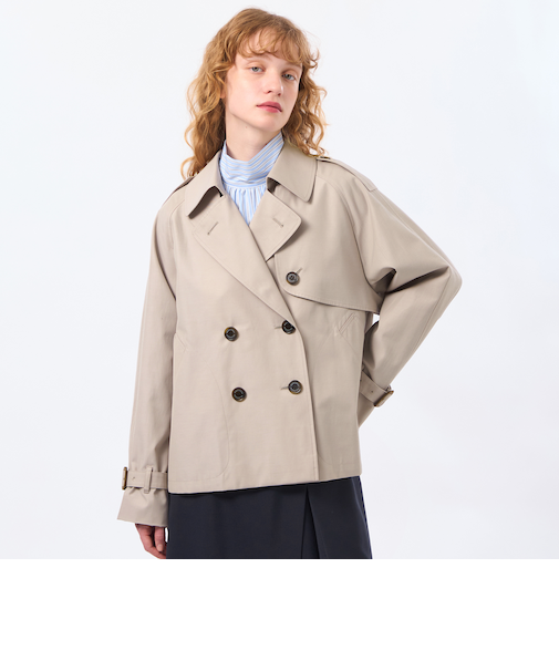 【WELBURY TRENCH SHORT(ウェルベリートレンチショート)】ライトギャバジン