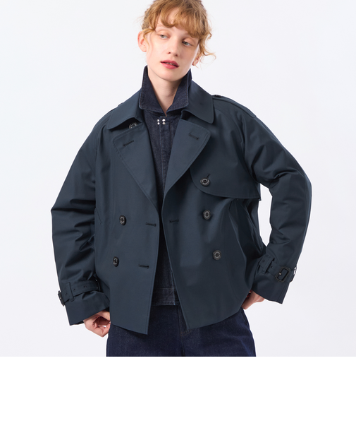 【WELBURY TRENCH SHORT(ウェルベリートレンチショート)】ライトギャバジン