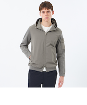 リブダンボールニット コンビパーカー