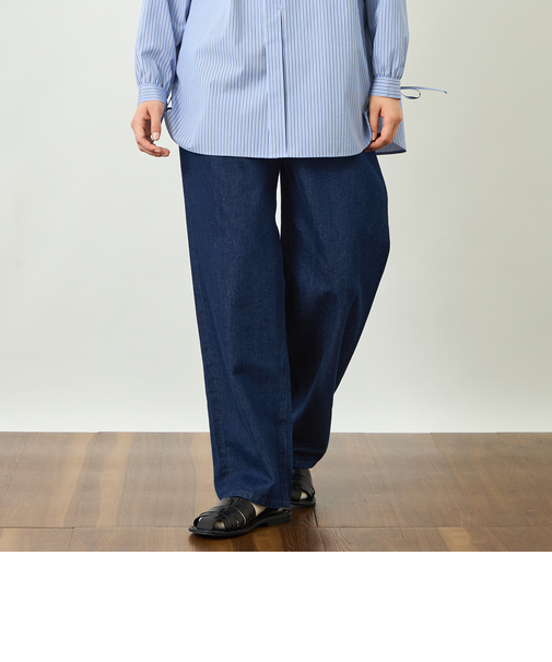 【GREY LABEL】シンチバックワイドデニム