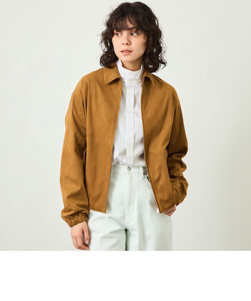 今期完売 ポリエステル スタンドカラーブルゾン ポリエステル スタンドカラー ブルゾン｜ビューティー＆ユース
