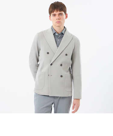 14Gカノコ調 ダブルニットジャケット