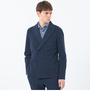 14Gカノコ調 ダブルニットジャケット