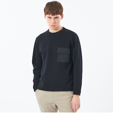 リブダンボールニット スピンドルロンT