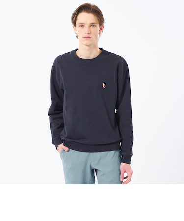 【WEB&一部店舗限定】バッキンガムベア 10オンス裏パイル ワンポイントクルーネックスウェット