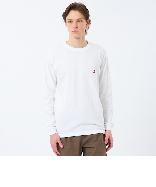 【WEB&一部店舗限定】バッキンガムベア 5.6オンス天竺 ワンポイントクルーネック