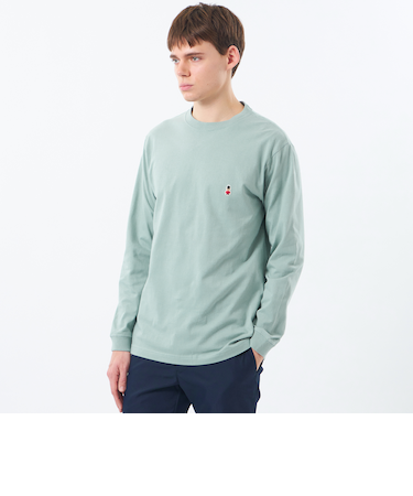 【WEB&一部店舗限定】バッキンガムベア 5.6オンス天竺 ワンポイントクルーネック