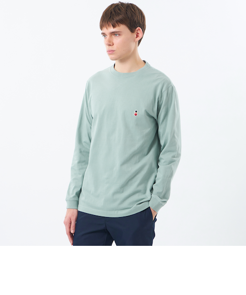 【WEB&一部店舗限定】バッキンガムベア 5.6オンス天竺 ワンポイントクルーネック