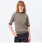 Cleric Collar Knit ハーフスリーブ