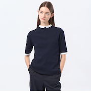 Cleric Collar Knit ハーフスリーブ