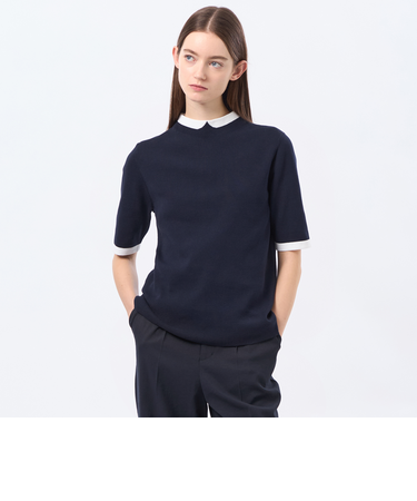 Cleric Collar Knit ハーフスリーブ