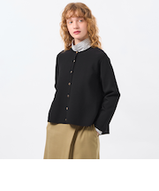 ミラノリブフレアニットジャケット