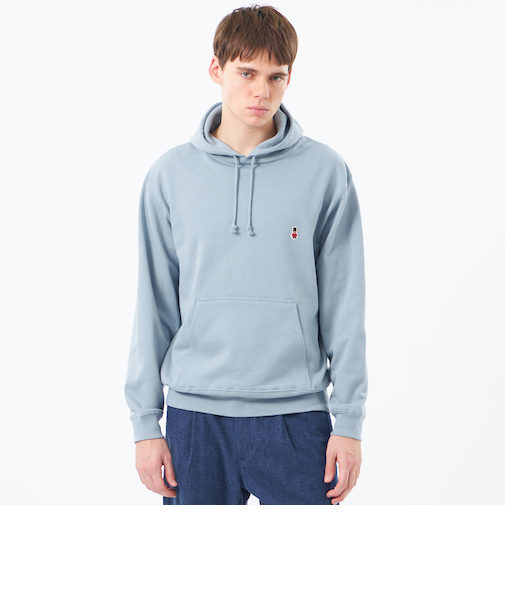 【WEB&一部店舗限定】バッキンガムベア 10オンス裏パイル ワンポイントフーデッドパーカー