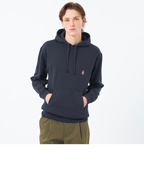 【WEB&一部店舗限定】バッキンガムベア 10オンス裏パイル ワンポイントフーデッドパーカー