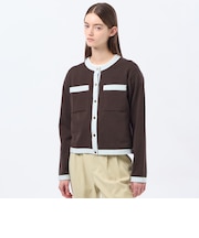 【ROYTON（ロイトン）】 ファインコットンニットカーディガン