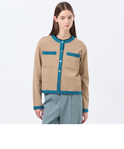 【ROYTON（ロイトン）】 ファインコットンニットカーディガン