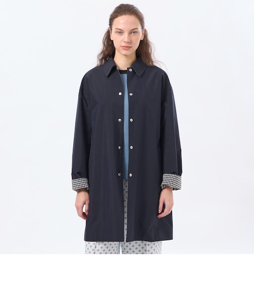 【BAWTRY(バウトリー)】コットンポプリンステンカラーコート