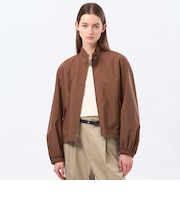 【LEE4月号/蛯原友里さん着用】【RAWMARSH(ローマーシュ)】コットンポプリンブルゾン