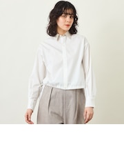 GREY LABEL サイドリボンクロップドシャツ