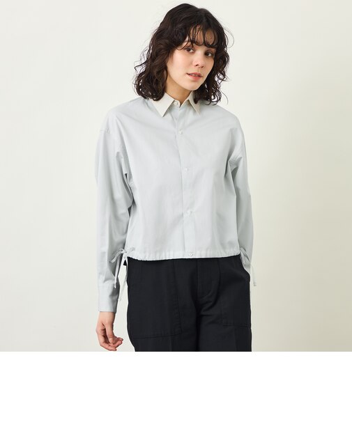 GREY LABEL サイドリボンクロップドシャツ