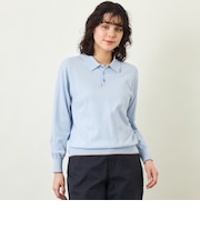 GREY LABEL ラインニットポロ