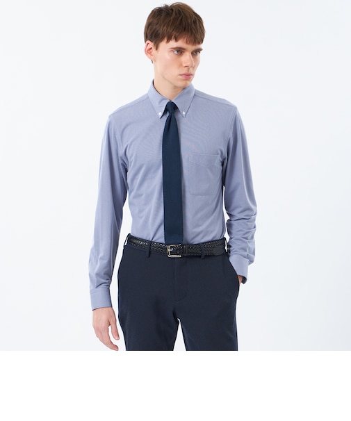 トロッター シャツ スクエアボタンダウン トリコットバリエーション