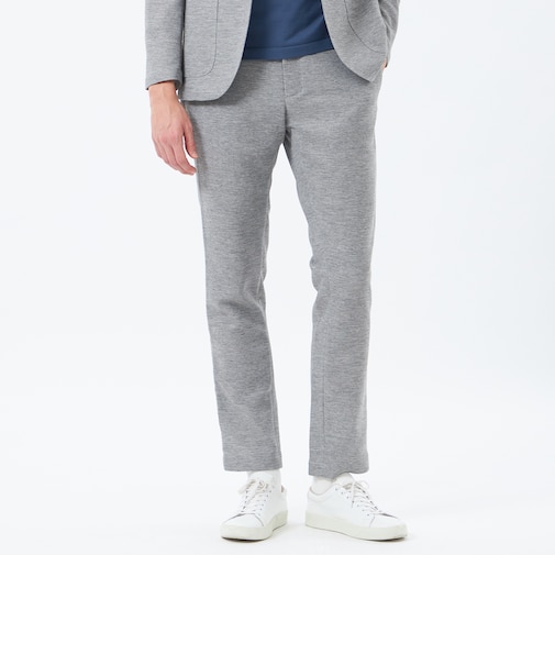 テーラードジャージーパンツ 杢カラミストレッチ