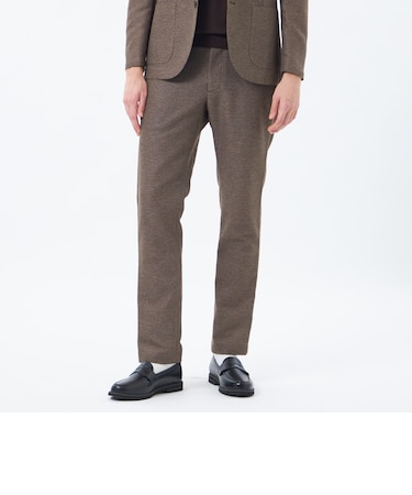 テーラードジャージーパンツ 杢カラミストレッチ