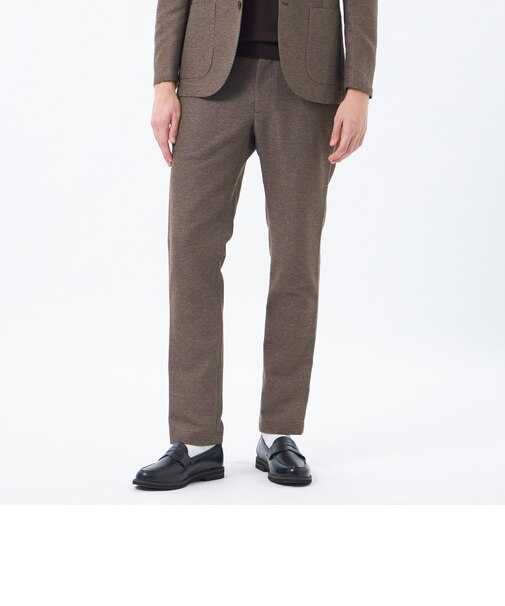 テーラードジャージーパンツ 杢カラミストレッチ