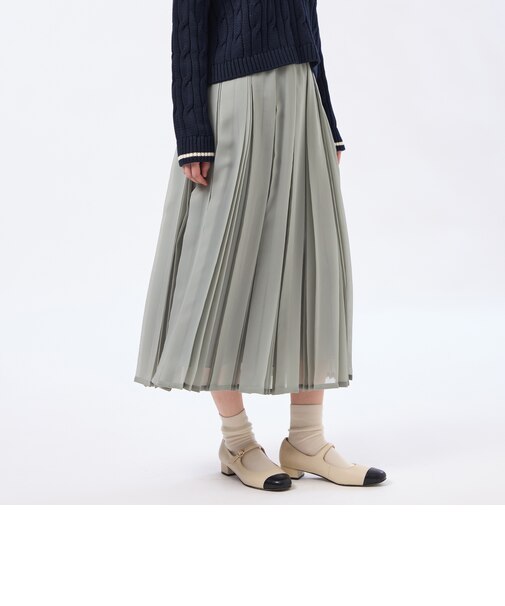 【WEB&一部店舗限定】【WILLINGHAM SKIRT（ウィリングハムスカート）】トリプルプリーツ