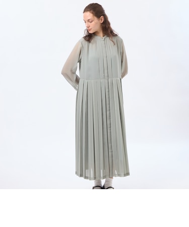 【WEB&一部店舗限定】【WILLINGHAM DRESS（ウィリングハムドレス）】トリプルプリーツ