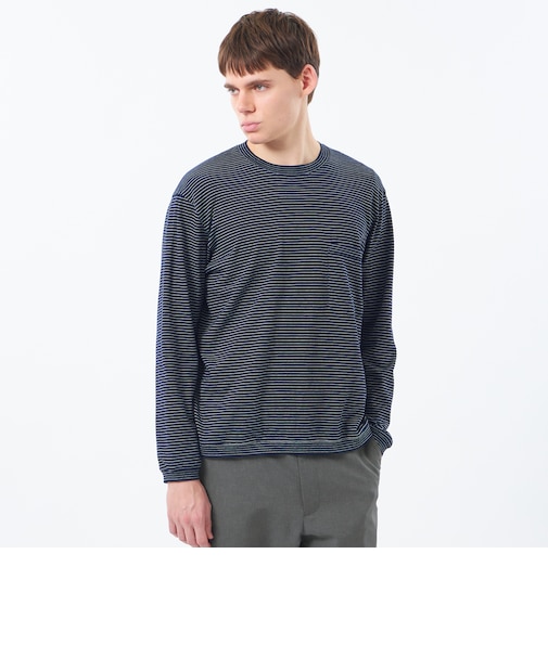 【WEEKENDER】セミルーズロンT ナローボーダー天竺