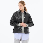 【WEB&一部店舗限定】Faux Leatherブルゾン