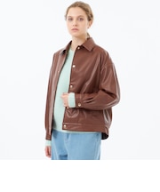 【WEB&一部店舗限定】Faux Leatherブルゾン