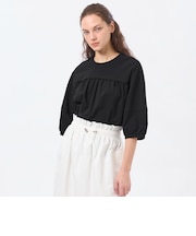 フロントギャザージャージブラウス