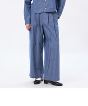 ハケメコットンリネンタックパンツ