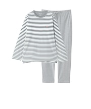 【WEB限定】バッキンガムベア 天竺ボーダー＆無地パンツ パジャマ