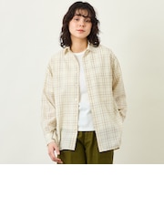 GREY LABEL ボイルチェックレギュラーカラーシャツ