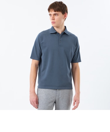 16Gプレーティング天竺 ニットポロ