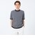 16Gプレーティング天竺 セミモックネックニットTシャツ