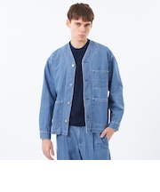 【WEEKENDER】 ノーカラーカバーオール ドライオックス/デニム