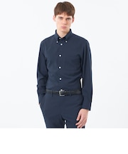 【WEB&一部店舗限定】トロッター スクエアボタンダウン長袖シャツ  サッカーストライプ